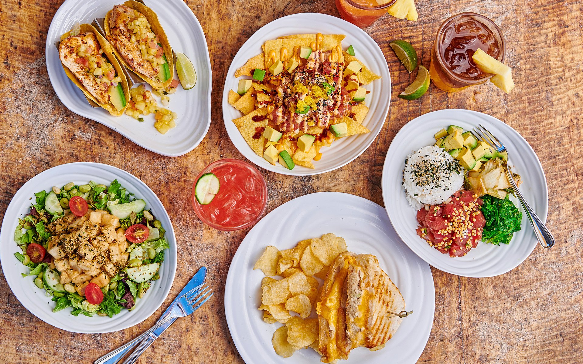 Plates of food