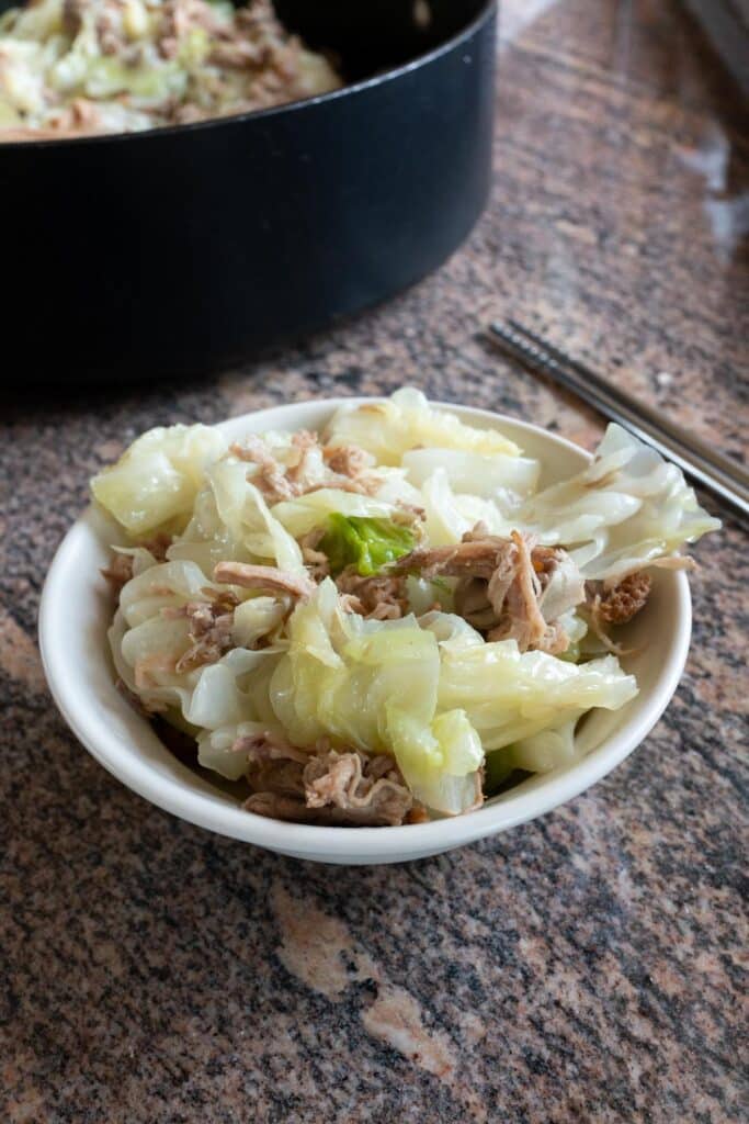 prok and cabbage