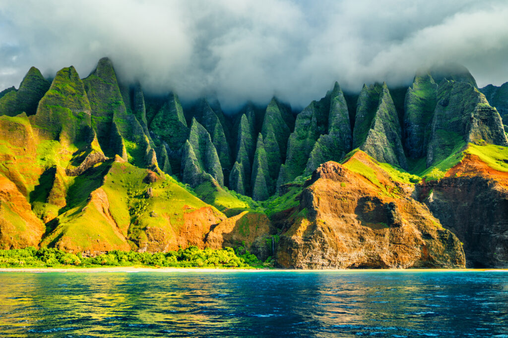 Na Pali coast, Kauai, Hawaii view from sea sunset cruise hateii hawiia hawaii. hawaiii hawiaii hwaii hawaai hawall hawii hawwai hawwaii hawwii hiwaii haiwaii hawia hawwi 632511926
